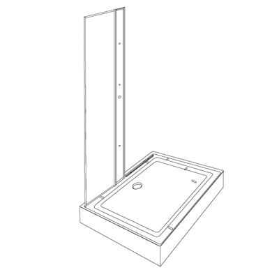 Aeros shower rectangle double door model assembly Step 4