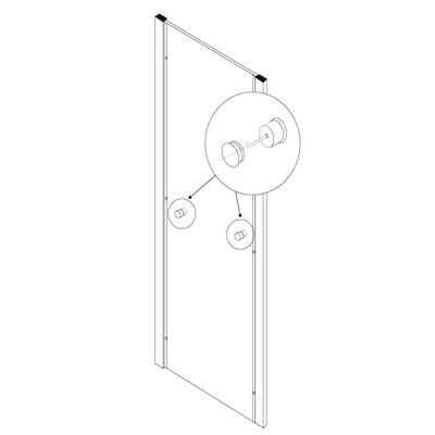 Aeros shower rectangle double door model assembly Step 10