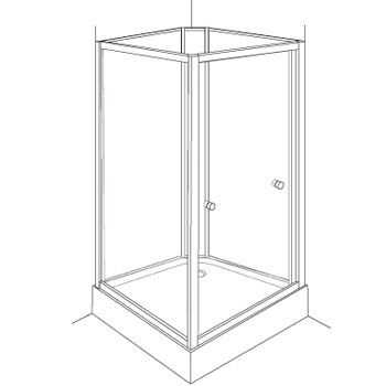 Aeros shower square model assembly Step 1
