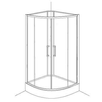 Aeros shower round model assembly Step 1