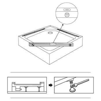 Aeros shower square model assembly Step 3