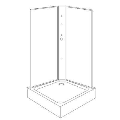 Aeros shower double door square model assembly Step 5