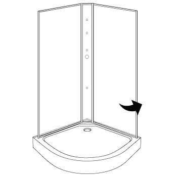 Aeros shower round model assembly Step 5