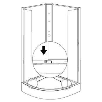 Aeros shower round model assembly Step 7