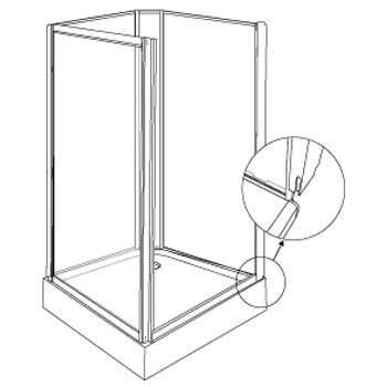 Aeros shower square model assembly Step 8