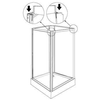 Aeros shower square model assembly Step 9
