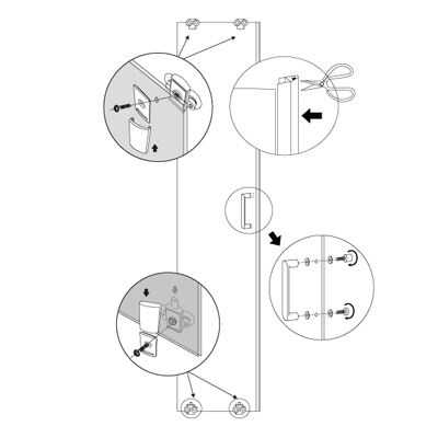 Aeros shower double door square model assembly Step 11