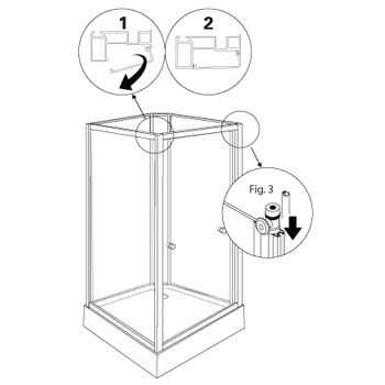 Aeros shower square model assembly Step 13