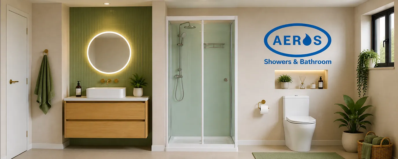 3000 Series buyers guide – Aeros 3000 Aqua Series shower cubicle in modern bathroom