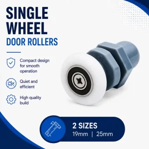19mm or 25mm Single wheel rollers